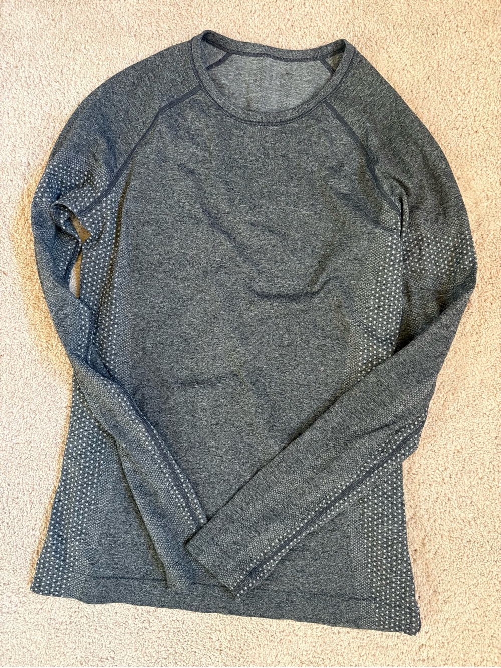 FIGS Graphite Salta Seamless Longsleeve Underscrub Top Gray Size Medium